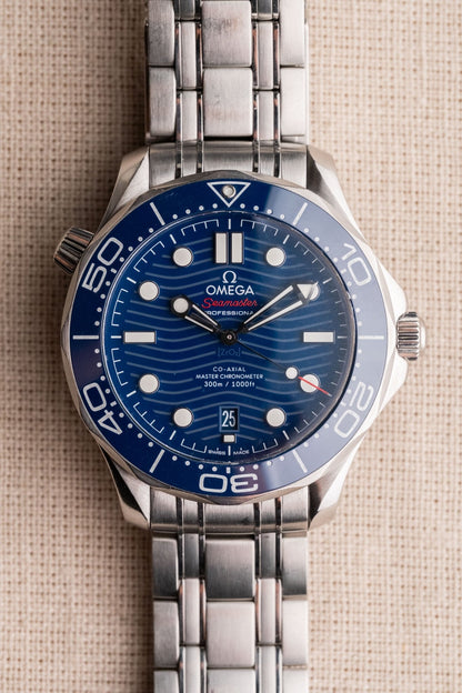 2021 Omega Seamaster Professional 300M “Blue Wave” Dial pre-owned watch Wristory Melbourne
