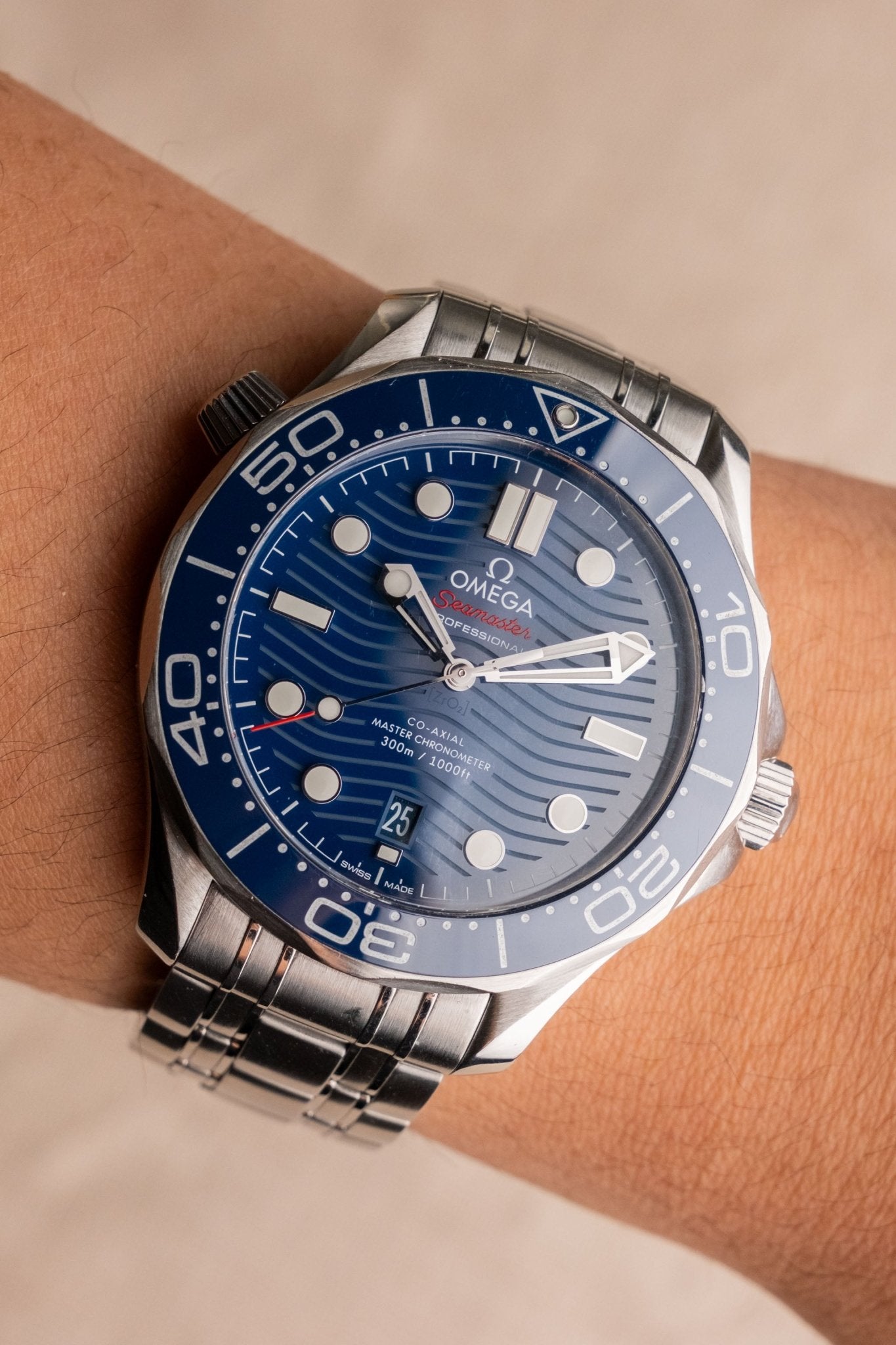 2021 Omega Seamaster Professional 300M “Blue Wave” Dial - Wrist Story Pty Ltd