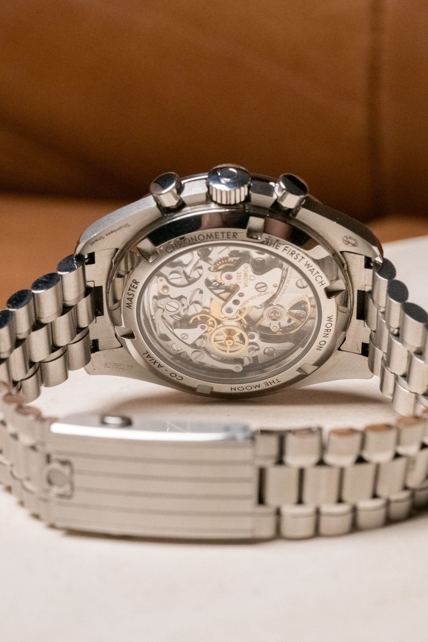 2021 Omega Speedmaster Professional Moonwatch Sapphire Sandwich 310.30.42.50.01.002 caseback view
