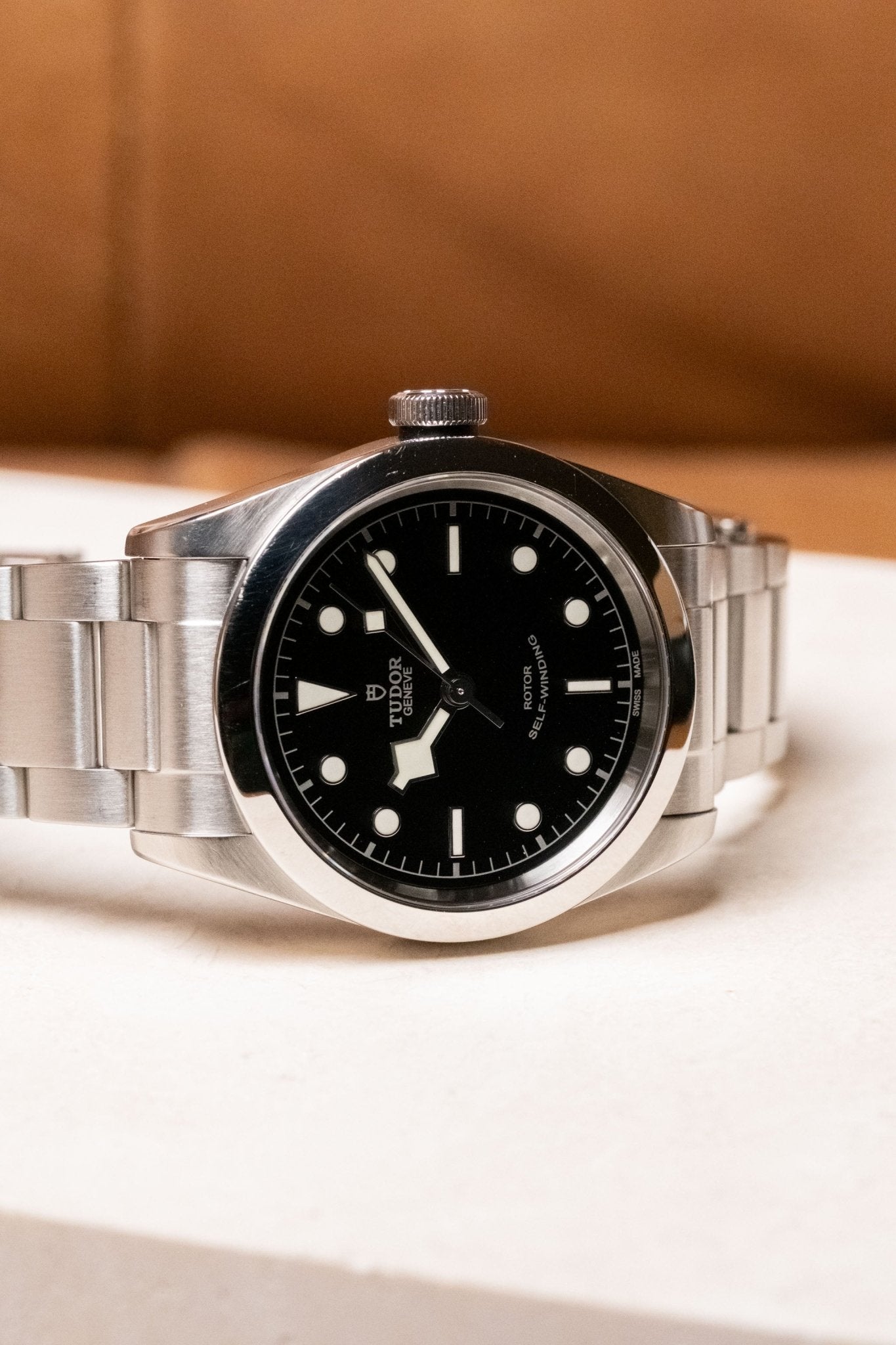 2021 Tudor Black Bay 41 “Smiley” 79540 dial detail close-up