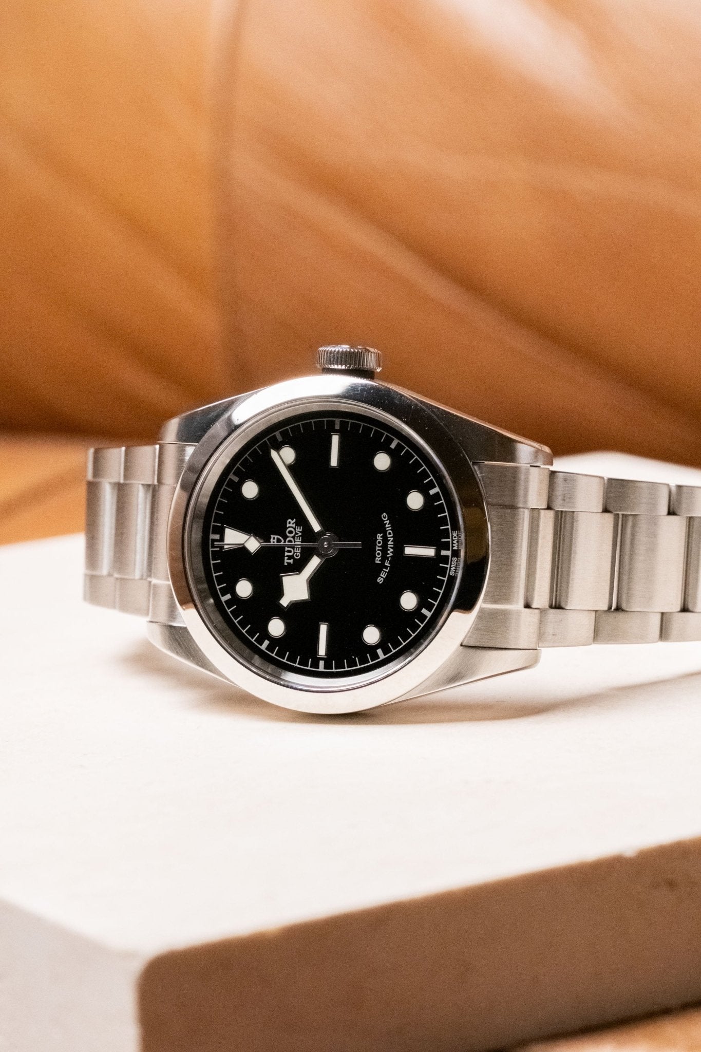 2021 Tudor Black Bay 41 “Smiley” 79540 dial detail close-up