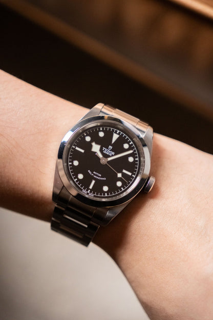 2021 Tudor Black Bay 41 “Smiley” 79540 dial detail close-up