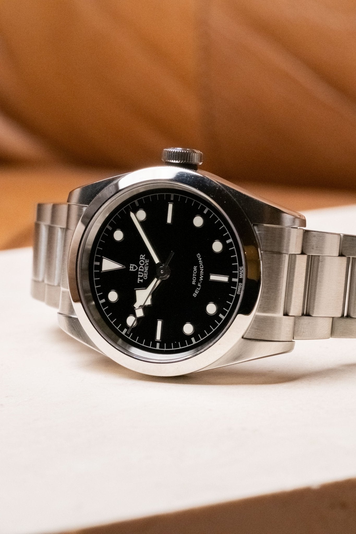 2021 Tudor Black Bay 41 “Smiley” 79540 dial detail close-up
