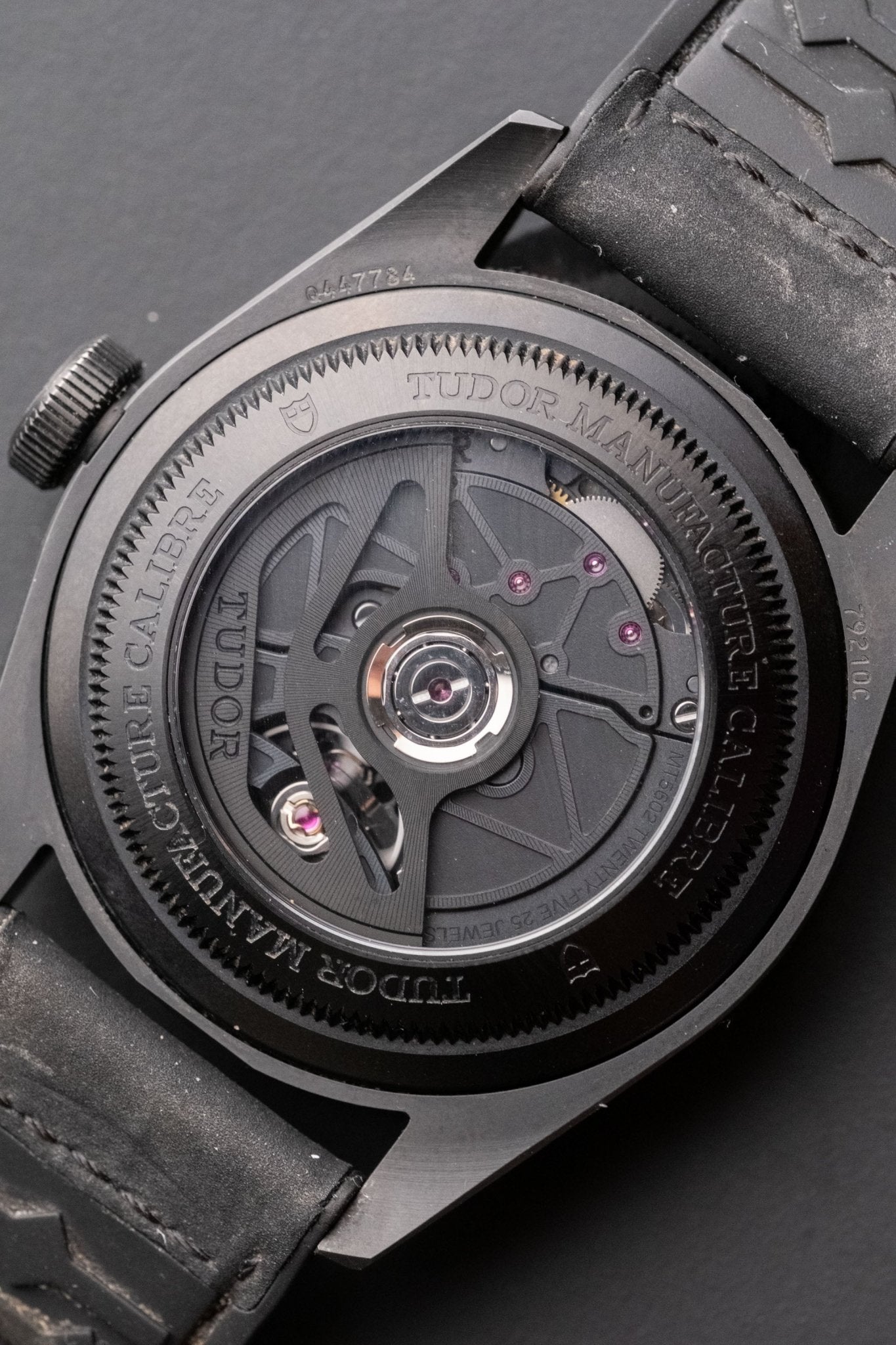 2021 Tudor Black Bay Master Chronometer Ceramic caseback view