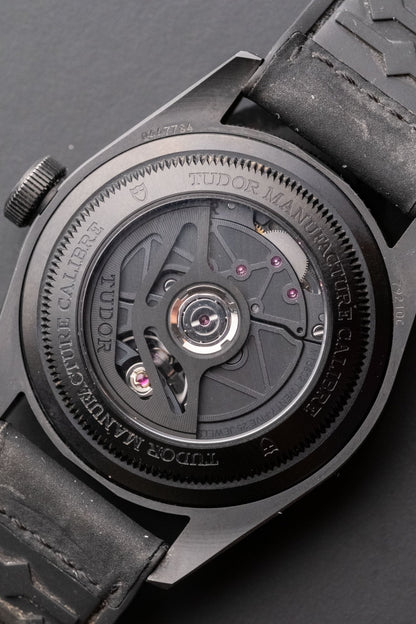 2021 Tudor Black Bay Master Chronometer Ceramic caseback view