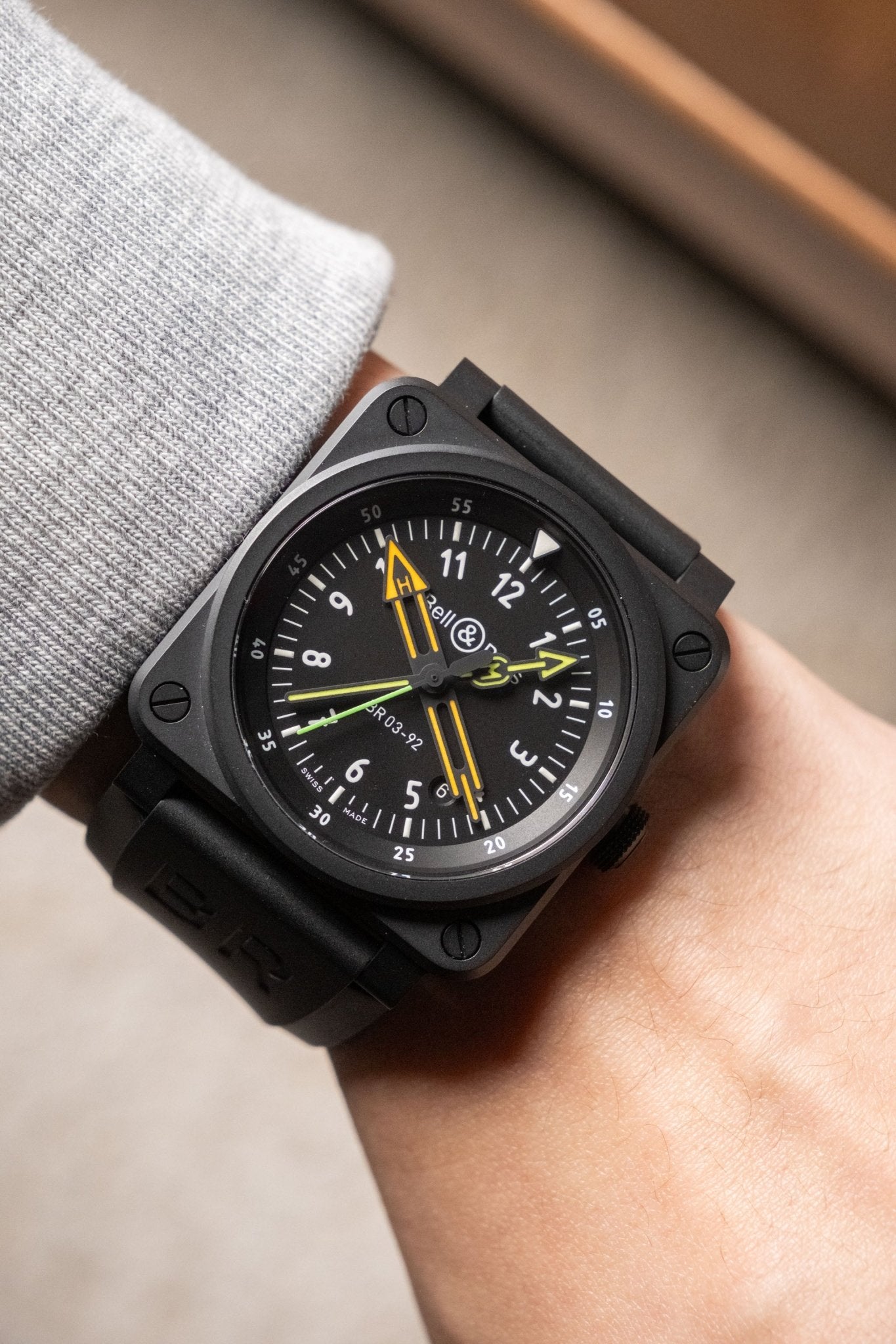 2022 Bell & Ross BR03-92 Radiocompass Limited Edition Ref. BR0392-RCO-CE/SRB - Wristory