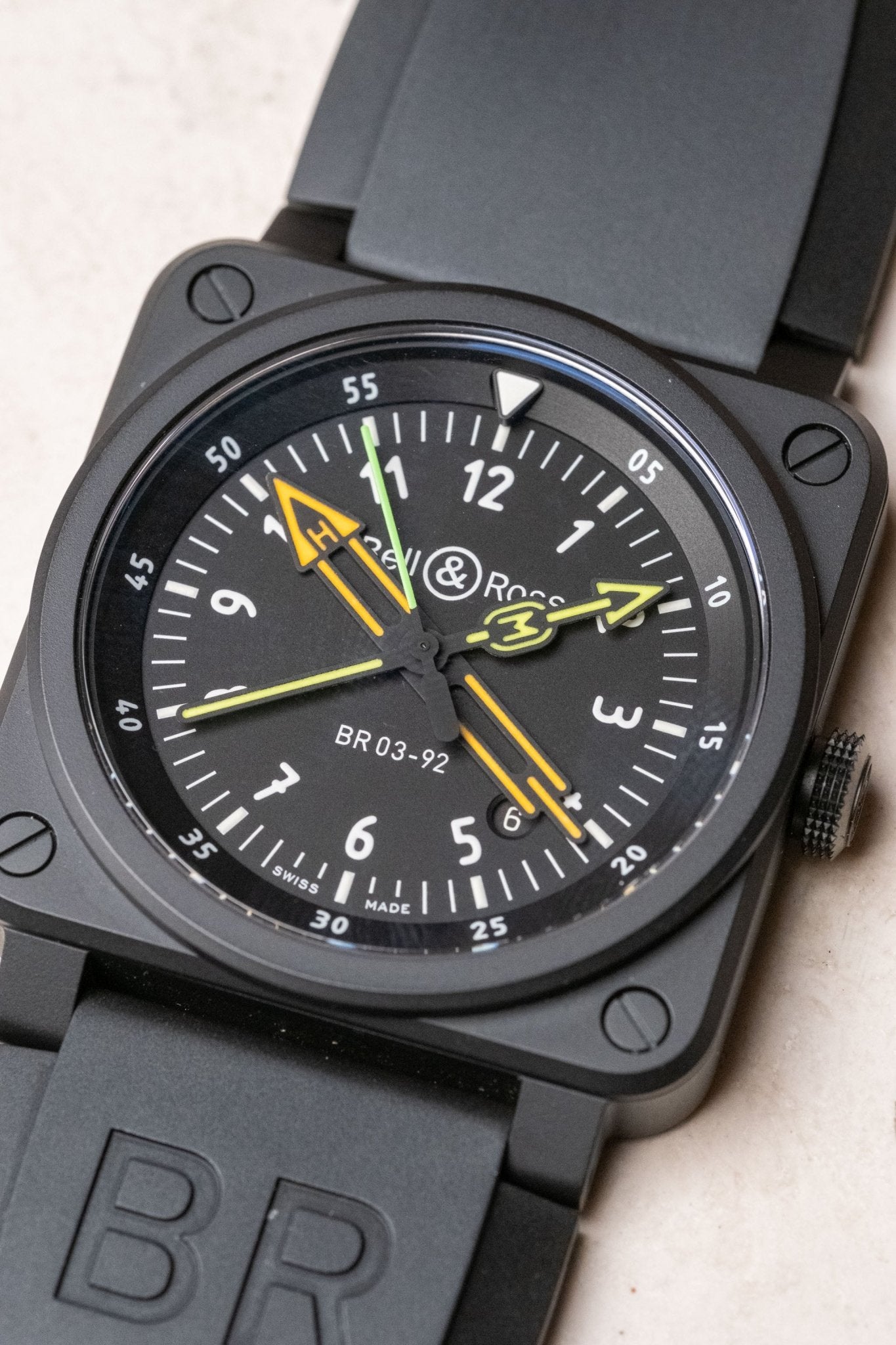 2022 Bell & Ross BR03-92 Radiocompass Limited Edition Ref. BR0392-RCO-CE/SRB - Wristory