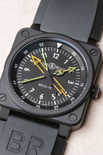 2022 Bell & Ross BR03-92 Radiocompass Limited Edition Ref. BR0392-RCO-CE/SRB - Wristory