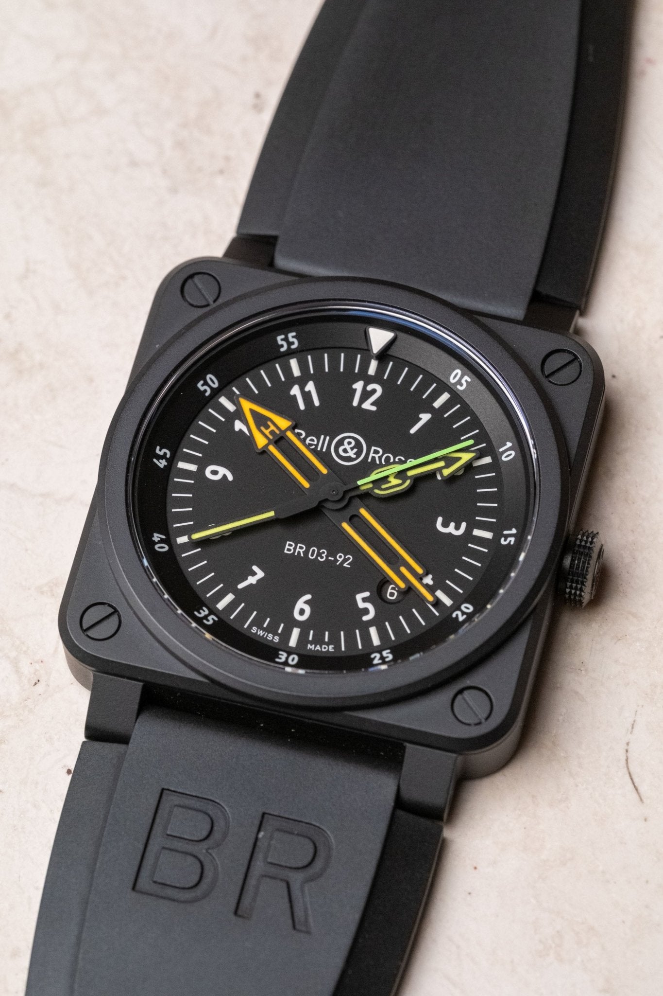 2022 Bell & Ross BR03-92 Radiocompass Limited Edition Ref. BR0392-RCO-CE/SRB - Wristory
