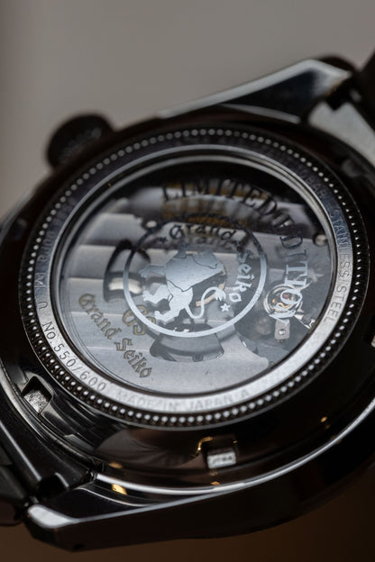2022 Grand Seiko Heritage Collection GMT Asia Limited Edition SBGJ253 caseback view