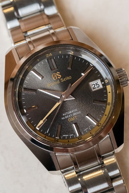2022 Grand Seiko Heritage Collection GMT Asia Limited Edition SBGJ253 dial detail close-up
