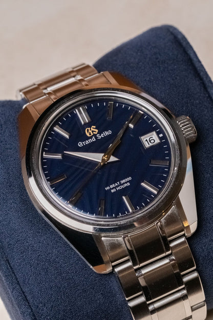 2022 Grand Seiko Heritage Collection 'Orbit' Hi-Beat 44GS 55th Anniversary Limited Edition No.462/550 SLGH009G dial detail close-up