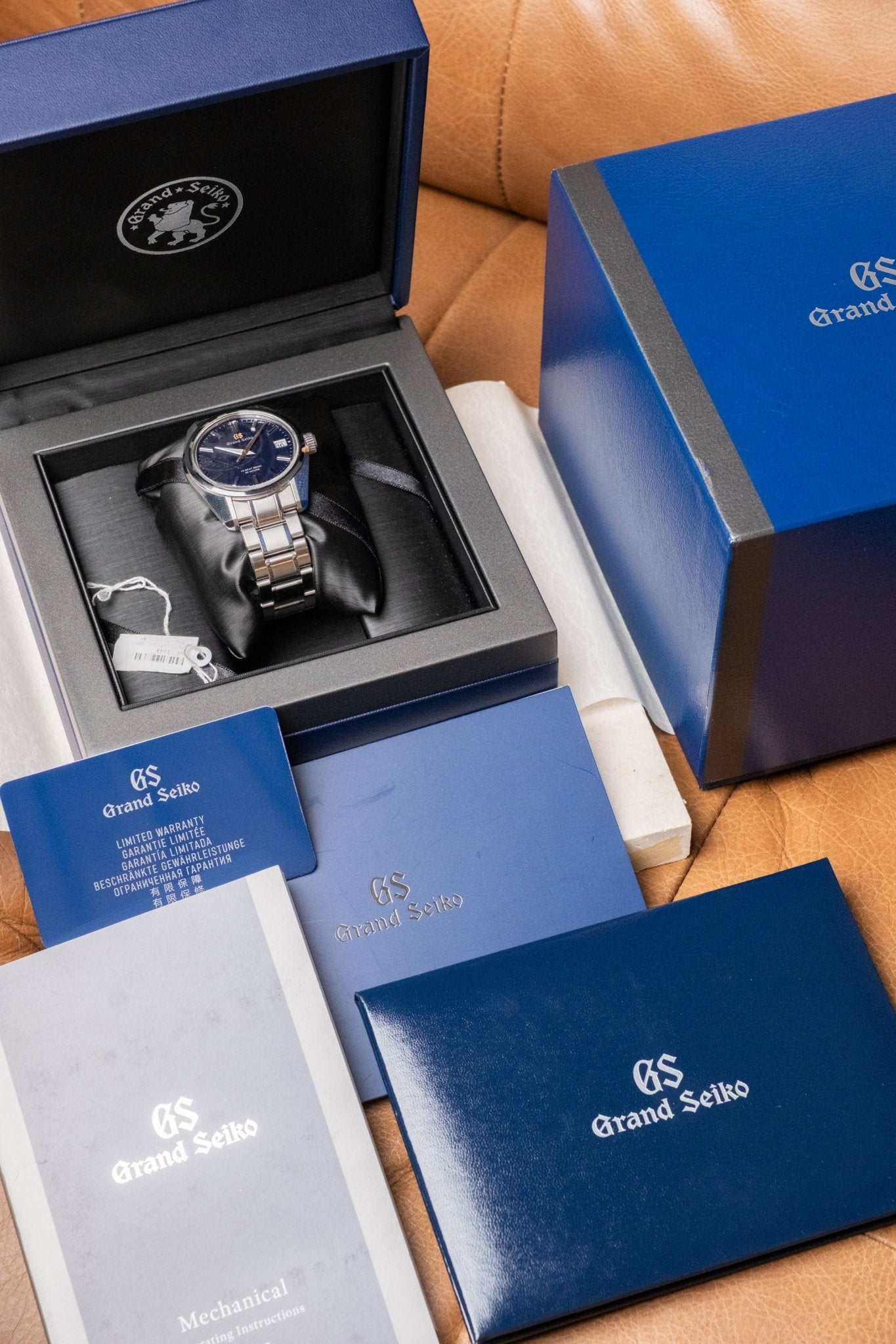2022 Grand Seiko Heritage Collection 'Orbit' Hi-Beat 44GS 55th Anniversary Limited Edition No.462/550 SLGH009G full set box and papers