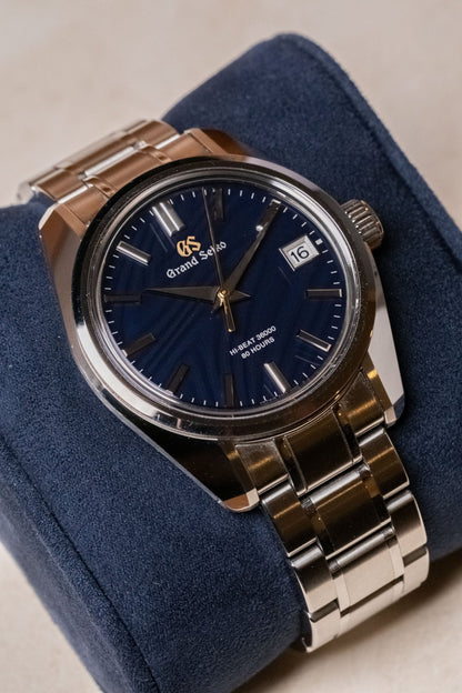 2022 Grand Seiko Heritage Collection 'Orbit' Hi-Beat 44GS 55th Anniversary Limited Edition No.462/550 SLGH009G dial detail close-up