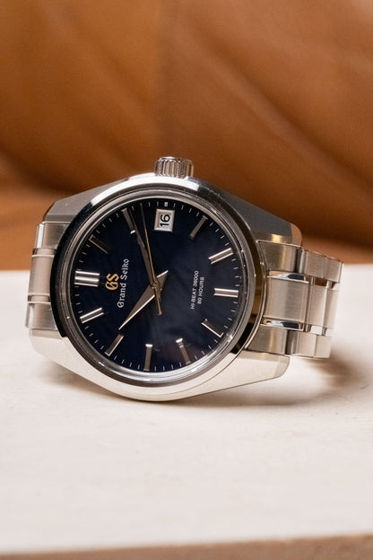 2022 Grand Seiko Heritage Collection 'Orbit' Hi-Beat 44GS 55th Anniversary Limited Edition No.462/550 SLGH009G dial detail close-up