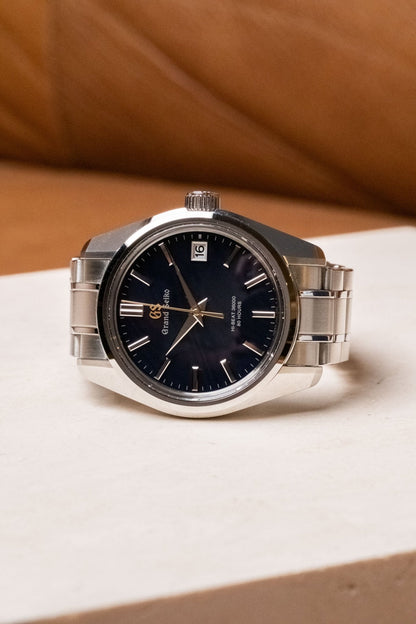 2022 Grand Seiko Heritage Collection 'Orbit' Hi-Beat 44GS 55th Anniversary Limited Edition No.462/550 SLGH009G dial detail close-up