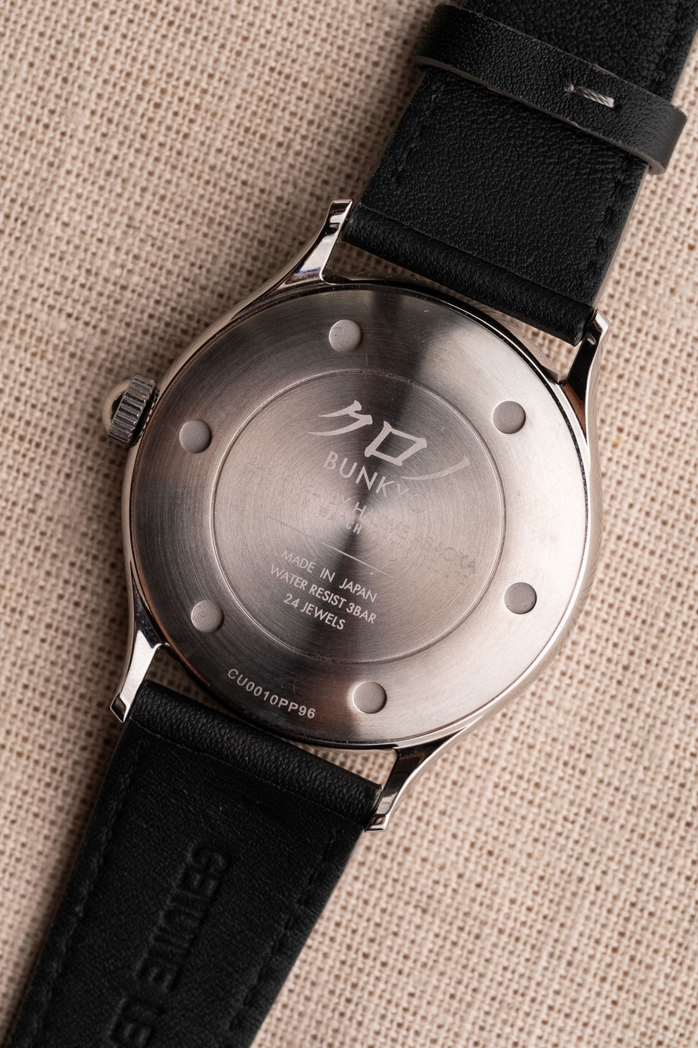 2022 Kurono Tokyo Special Edition Anniversary "TOKI" caseback view