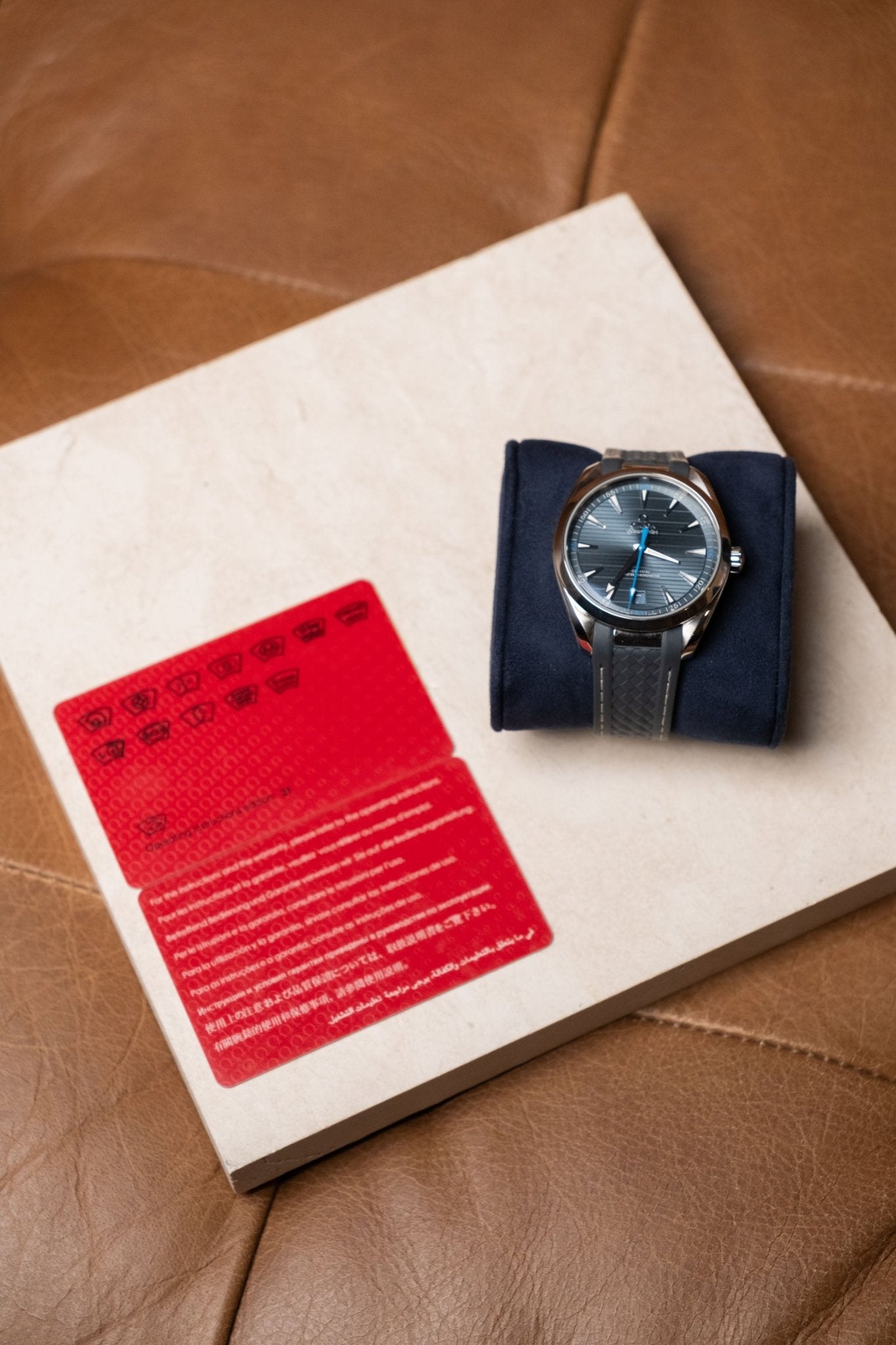 2022 OMEGA Seamaster Aqua Terra “Blue Horizontal” Dial 220.12.41.21.03.002 - Wristory