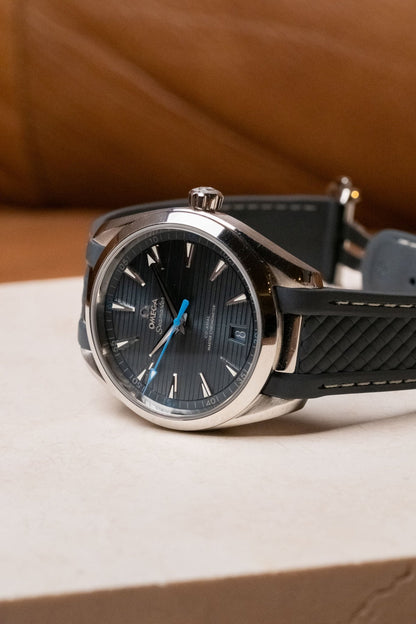 2022 OMEGA Seamaster Aqua Terra “Blue Horizontal” Dial 220.12.41.21.03.002 - Wristory