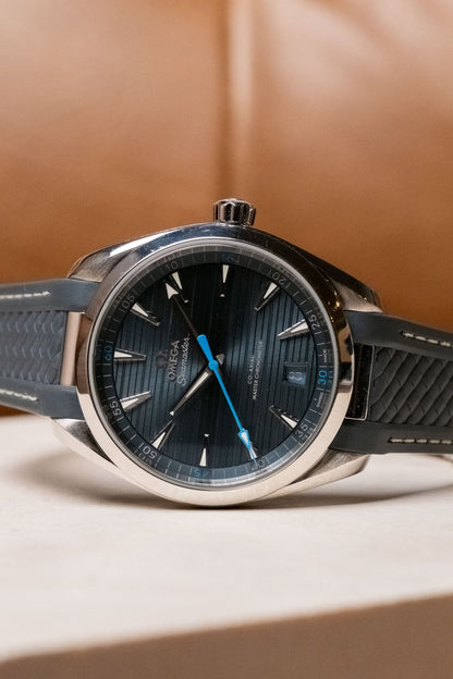 2022 OMEGA Seamaster Aqua Terra “Blue Horizontal” Dial 220.12.41.21.03.002 - Wristory