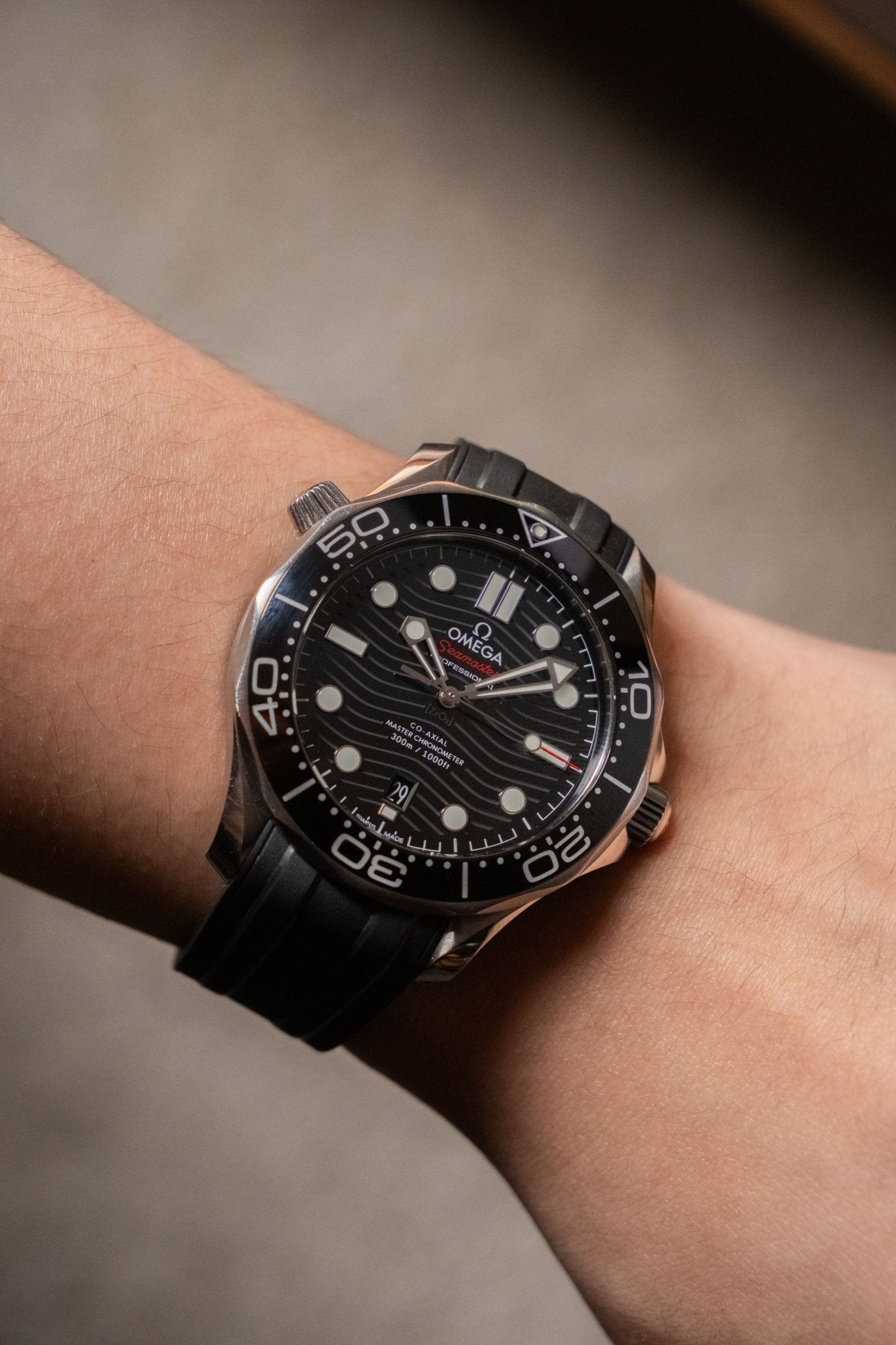 2022 Omega Seamaster Diver 300 M Black Dial Ref. 21032422001001 - Wristory