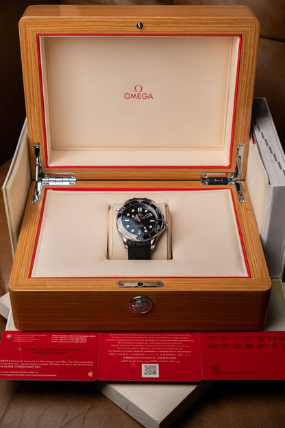 2022 Omega Seamaster Diver 300 M Black Dial Ref. 21032422001001 - Wristory