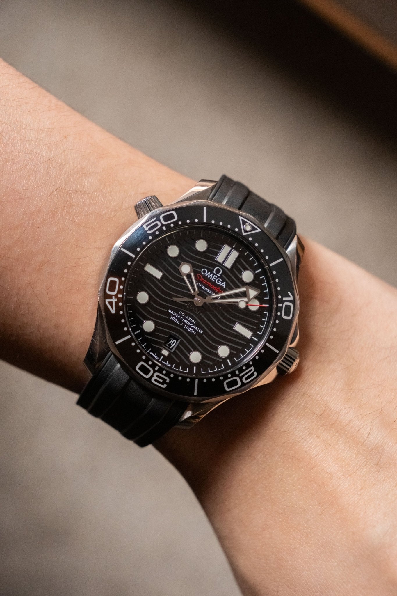 2022 Omega Seamaster Diver 300 M Black Dial Ref. 21032422001001 - Wristory