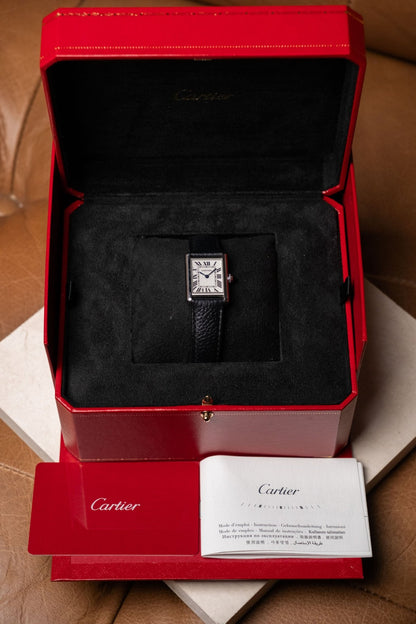 2023 Cartier Tank Must Small White Roman Ref WSTA0042 - Wristory