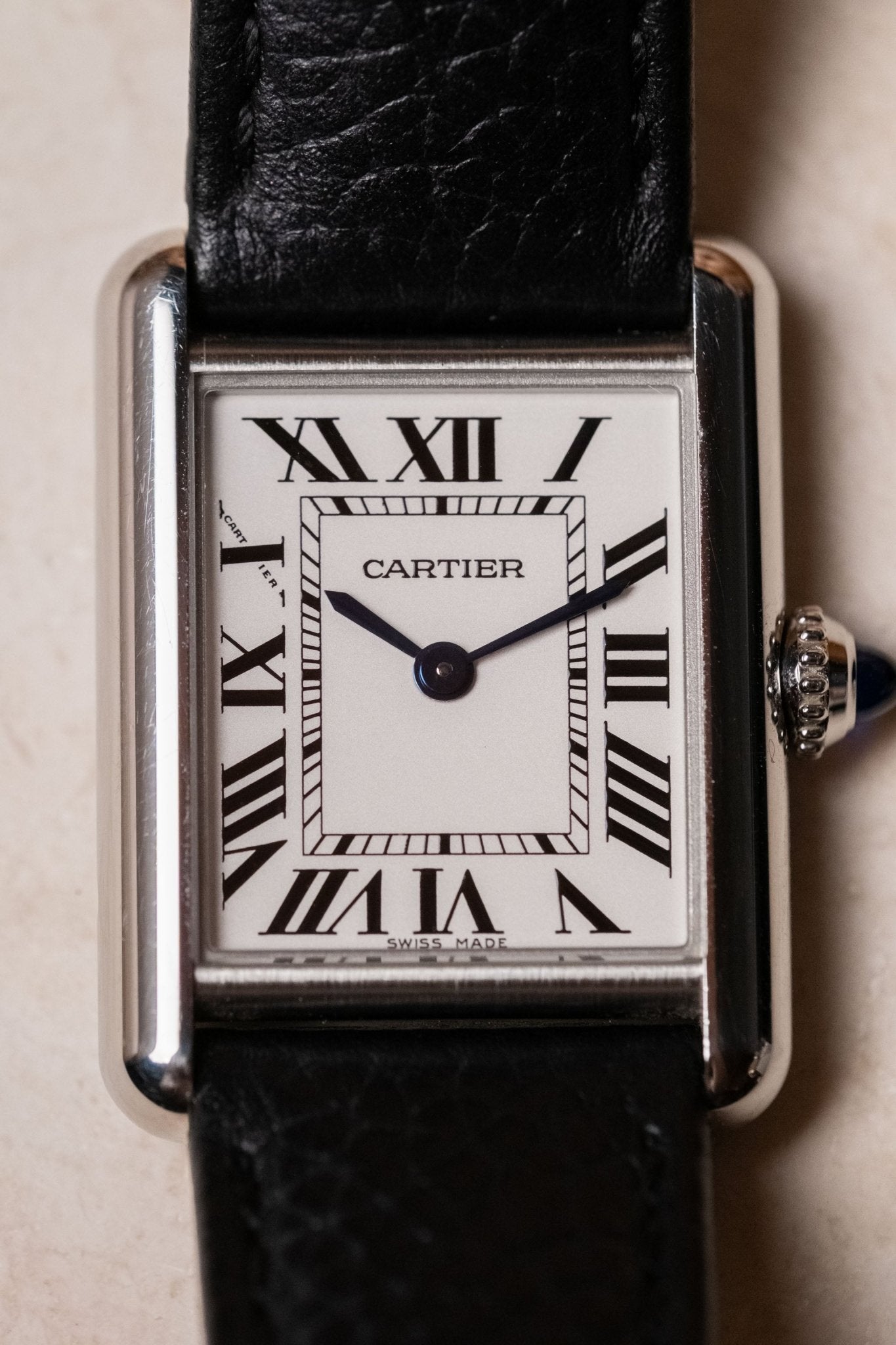 2023 Cartier Tank Must Small White Roman Ref WSTA0042 - Wristory