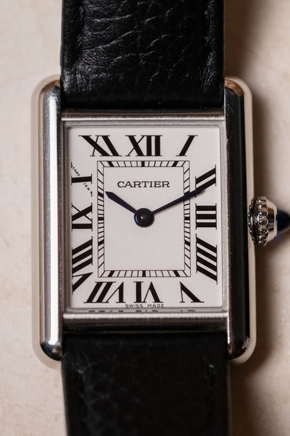 2023 Cartier Tank Must Small White Roman Ref WSTA0042 - Wristory