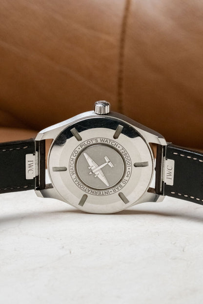 2023 IWC Schaffhausen Mark XX Green caseback view