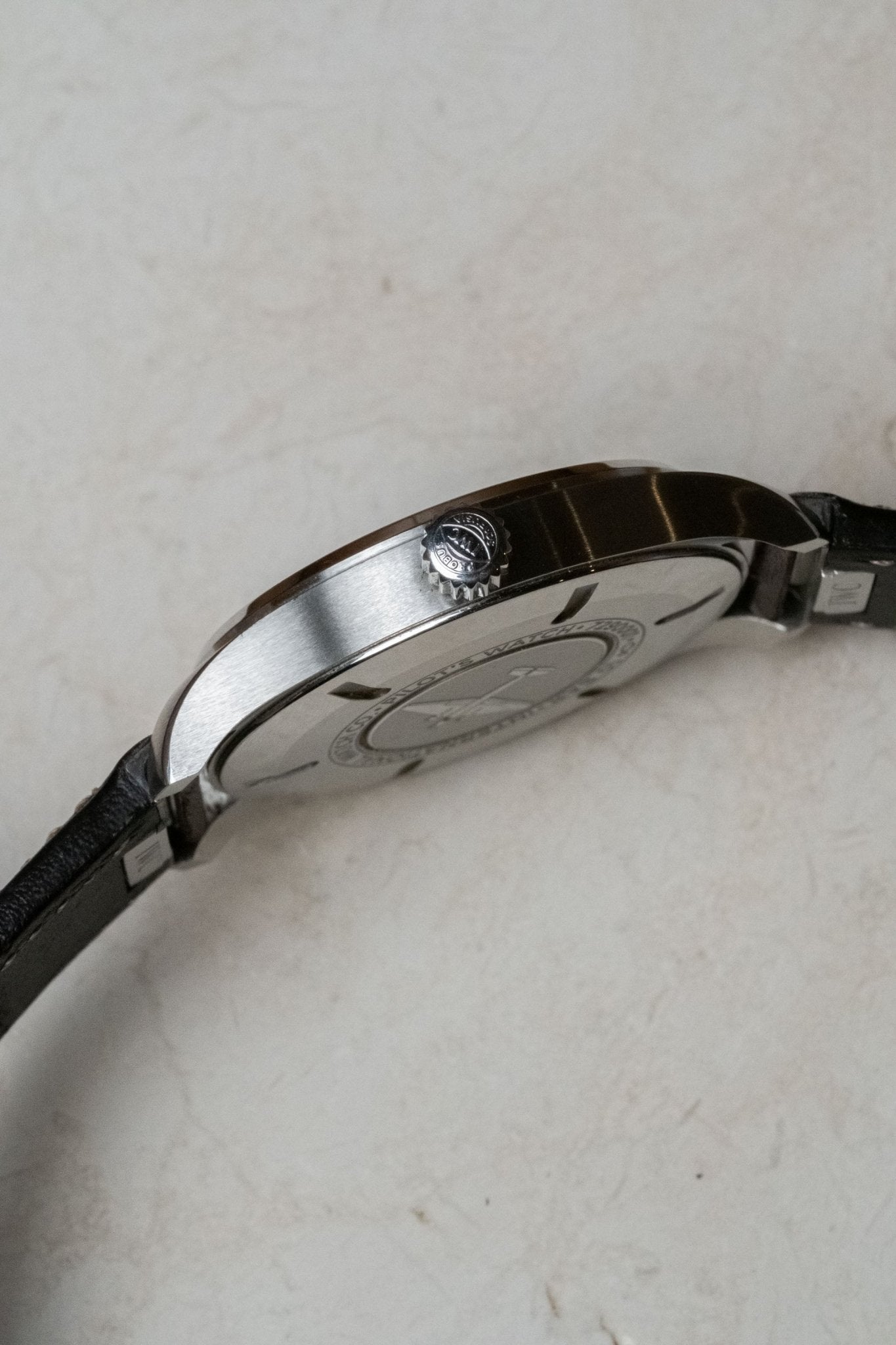 2023 IWC Schaffhausen Mark XX Green case profile side view