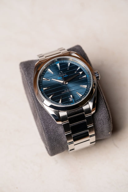 2023 Omega Aqua Terra Blue Dial Ref. 220.10.41.21.03.004 - Wristory