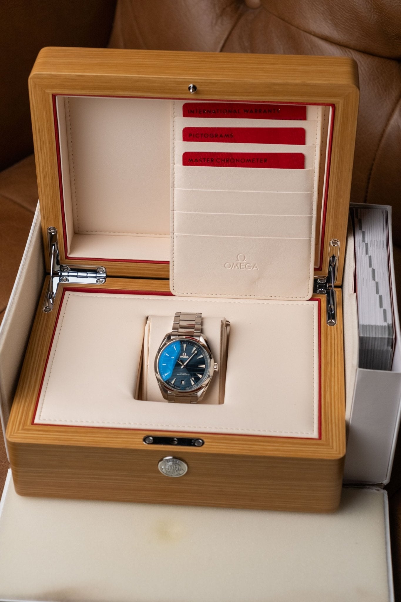 2023 Omega Aqua Terra Blue Dial Ref. 220.10.41.21.03.004 - Wristory