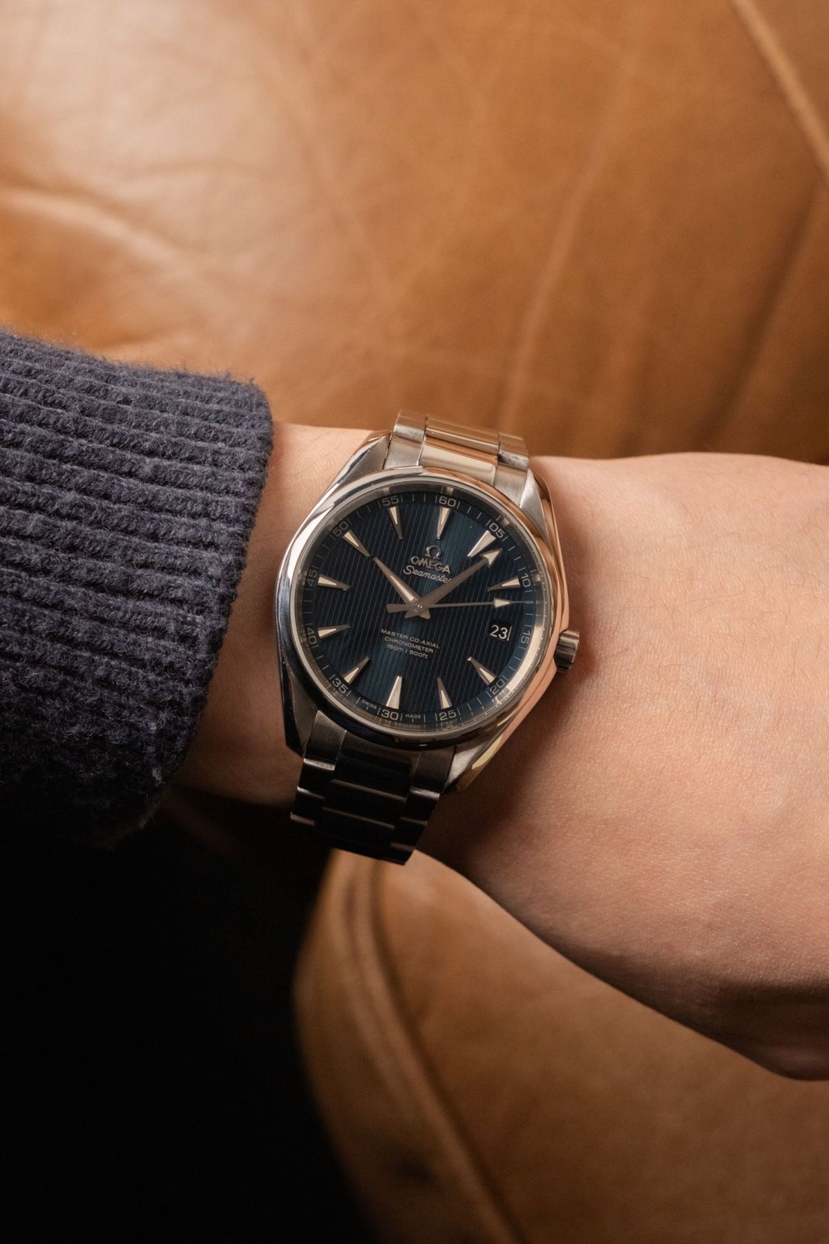 2023 Omega Aqua Terra Blue Teak Ref. 231.10.42.21.03.003 - Wristory