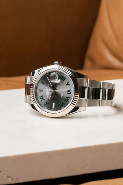 2023 Rolex Datejust 41 Wimbledon Fluted Oyster Ref. 126334 - Wristory
