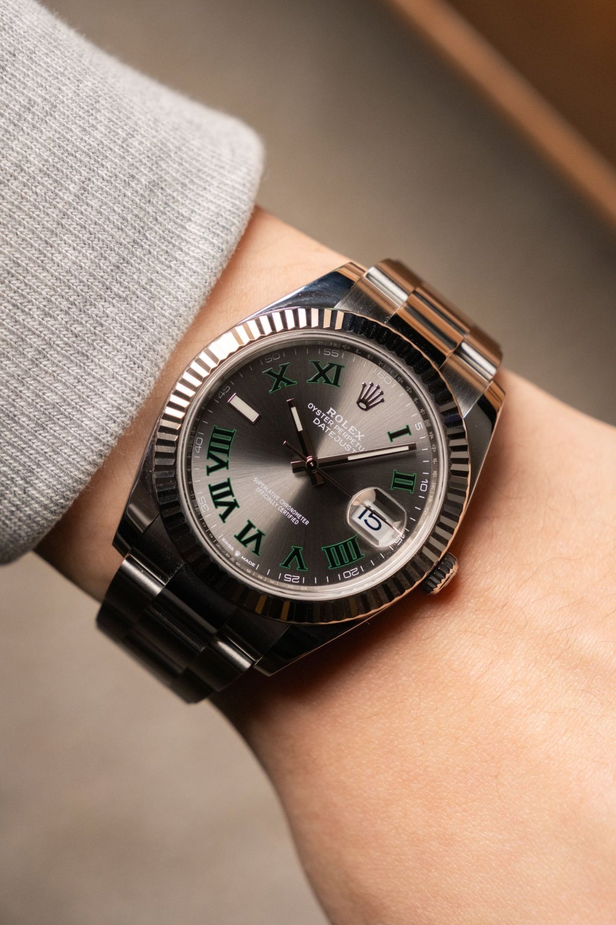 2023 Rolex Datejust 41 Wimbledon Fluted Oyster Ref. 126334 - Wristory