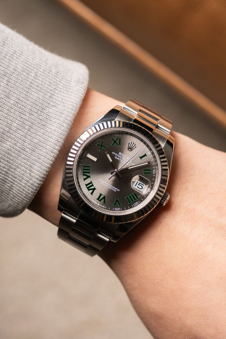 2023 Rolex Datejust 41 Wimbledon Fluted Oyster Ref. 126334 - Wristory