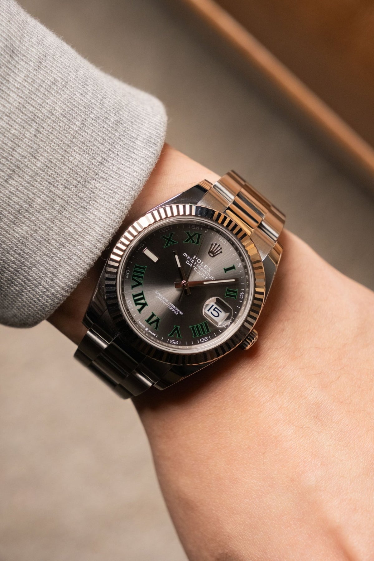 2023 Rolex Datejust 41 Wimbledon Fluted Oyster Ref. 126334 - Wristory