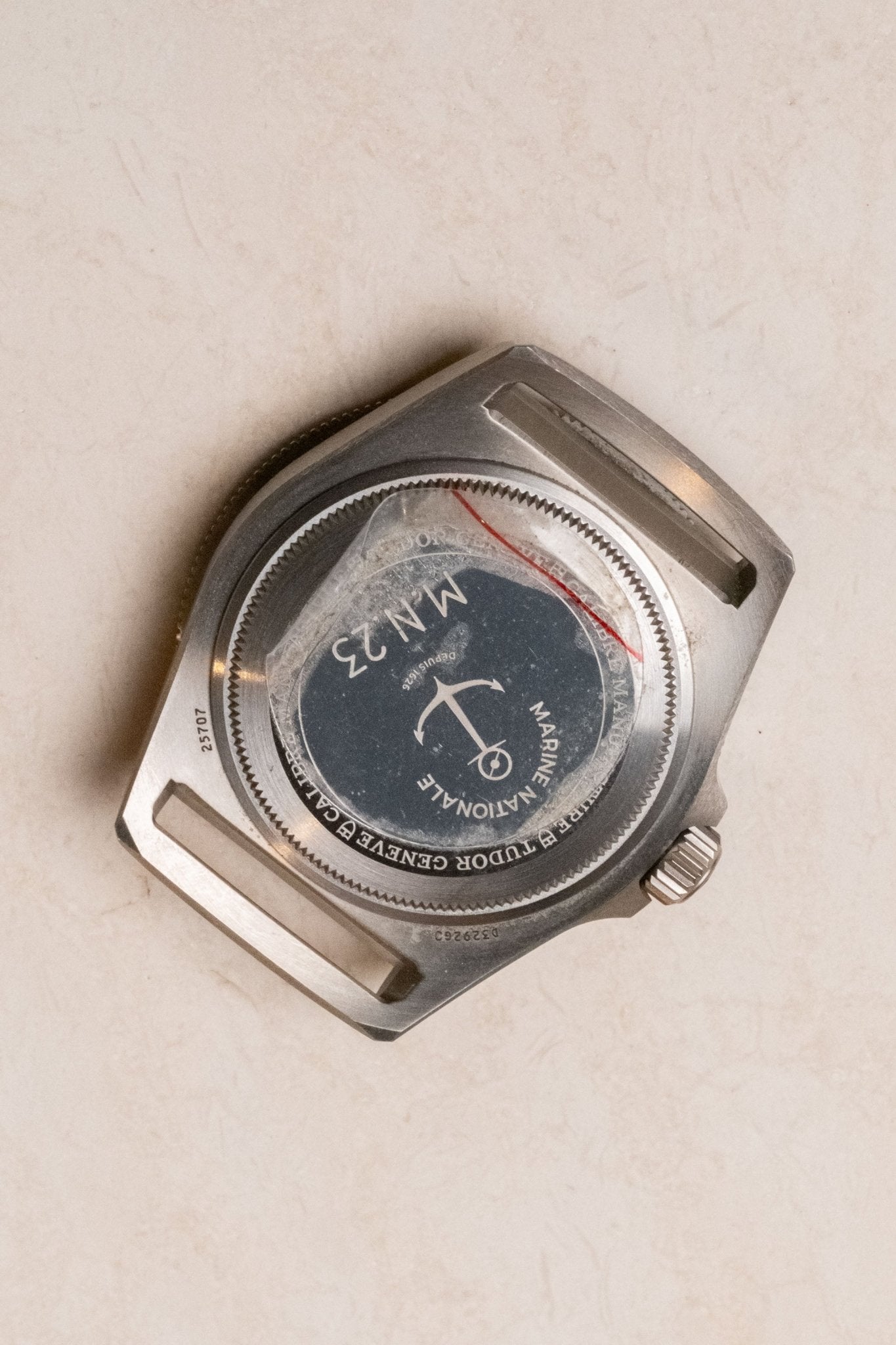 2023 Tudor Pelagos FXD Titanium Marine Nationale caseback view