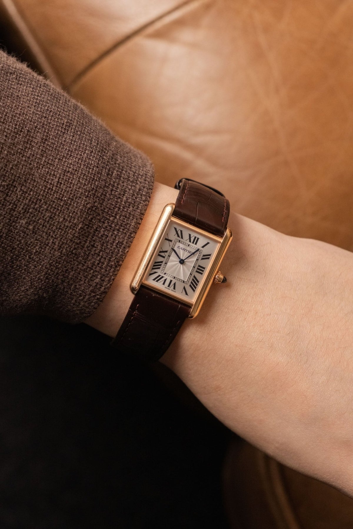 2024 Cartier Tank Louis LM Rose Gold Ref. WGTA0011 - Wristory