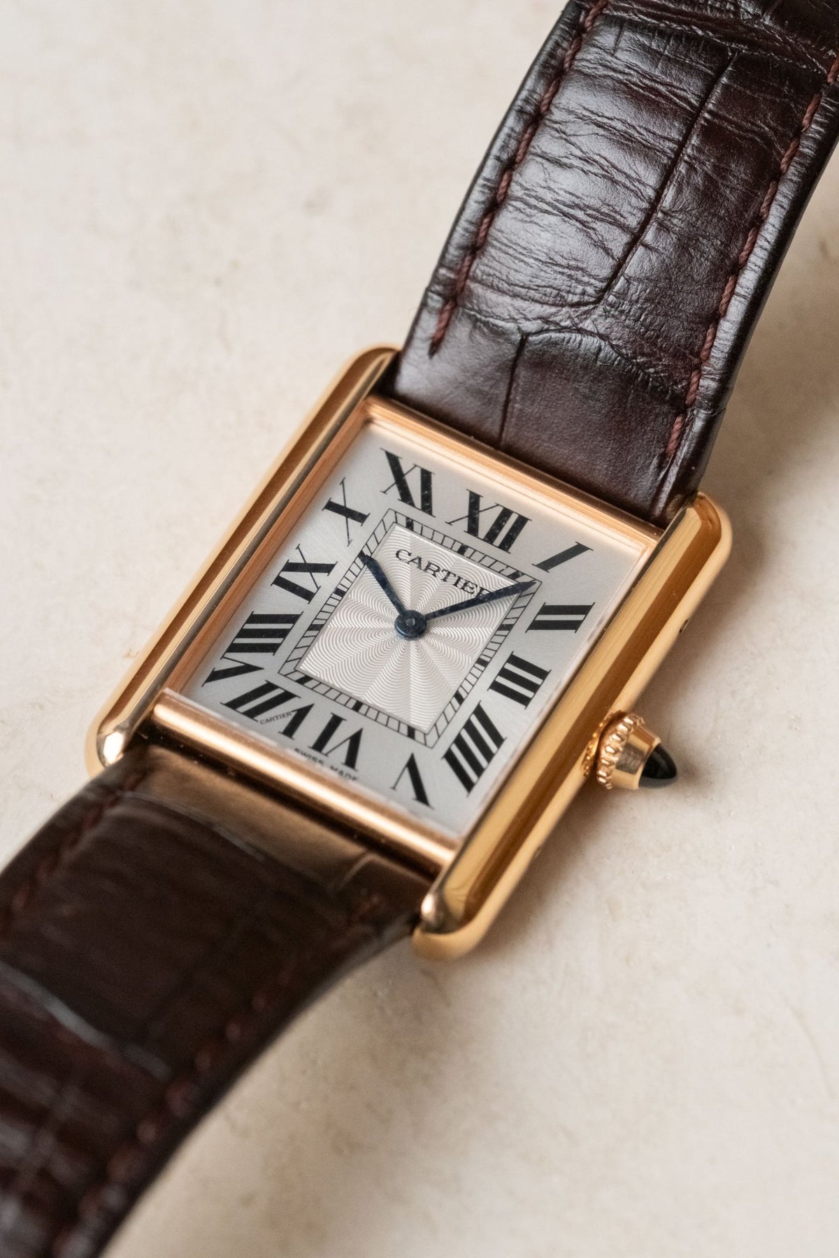 2024 Cartier Tank Louis LM Rose Gold Ref. WGTA0011 - Wristory