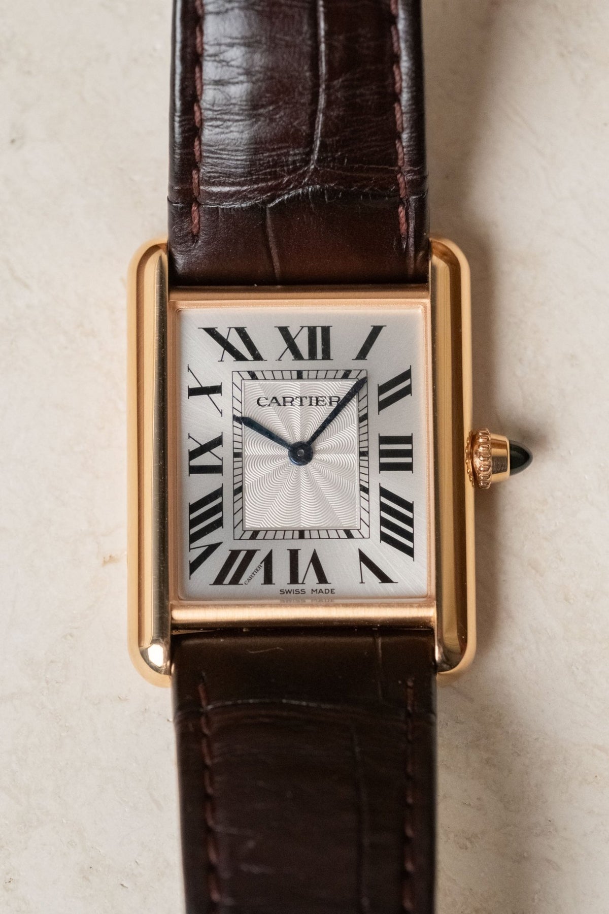 2024 Cartier Tank Louis LM Rose Gold Ref. WGTA0011 - Wristory