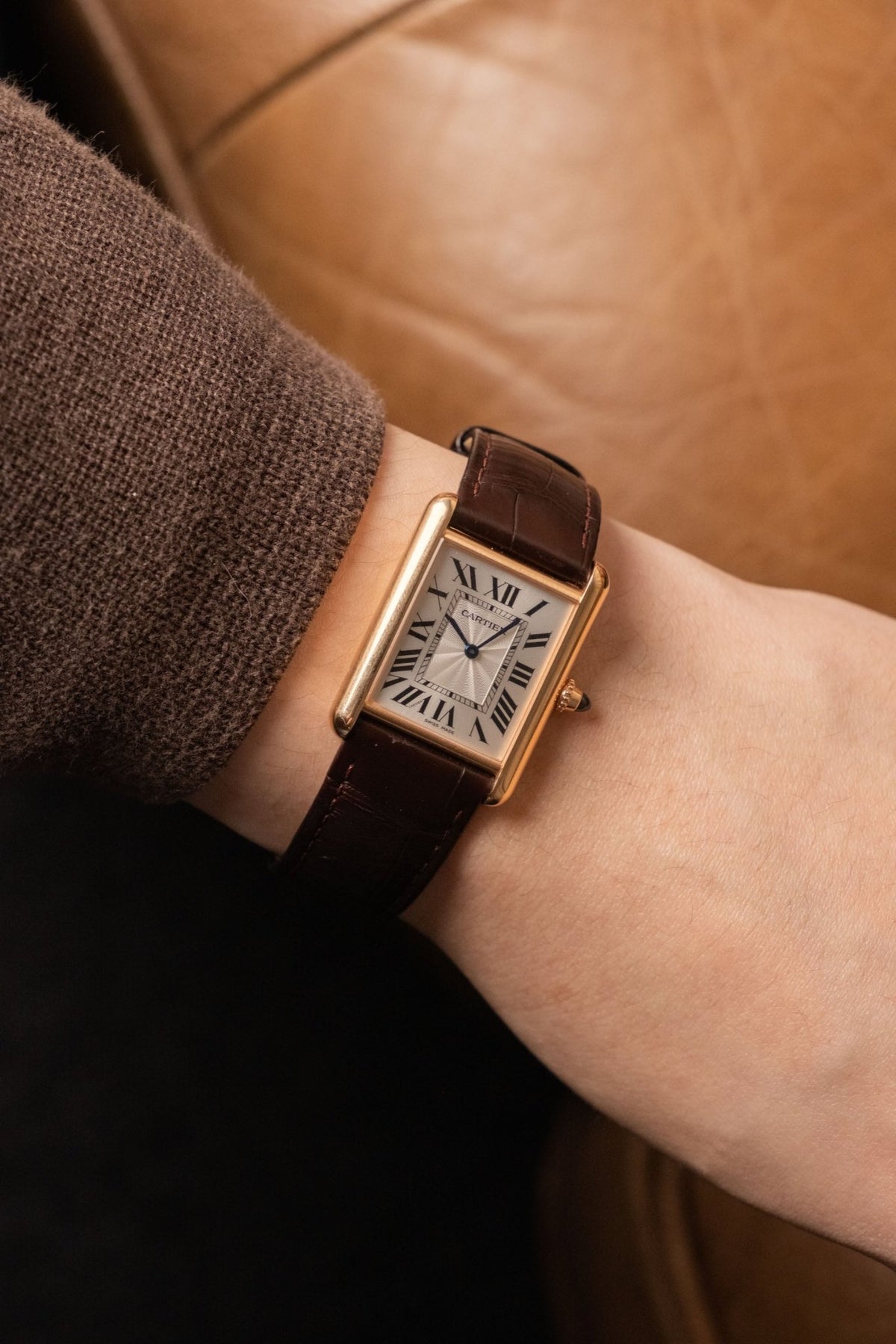 2024 Cartier Tank Louis LM Rose Gold Ref. WGTA0011 - Wristory