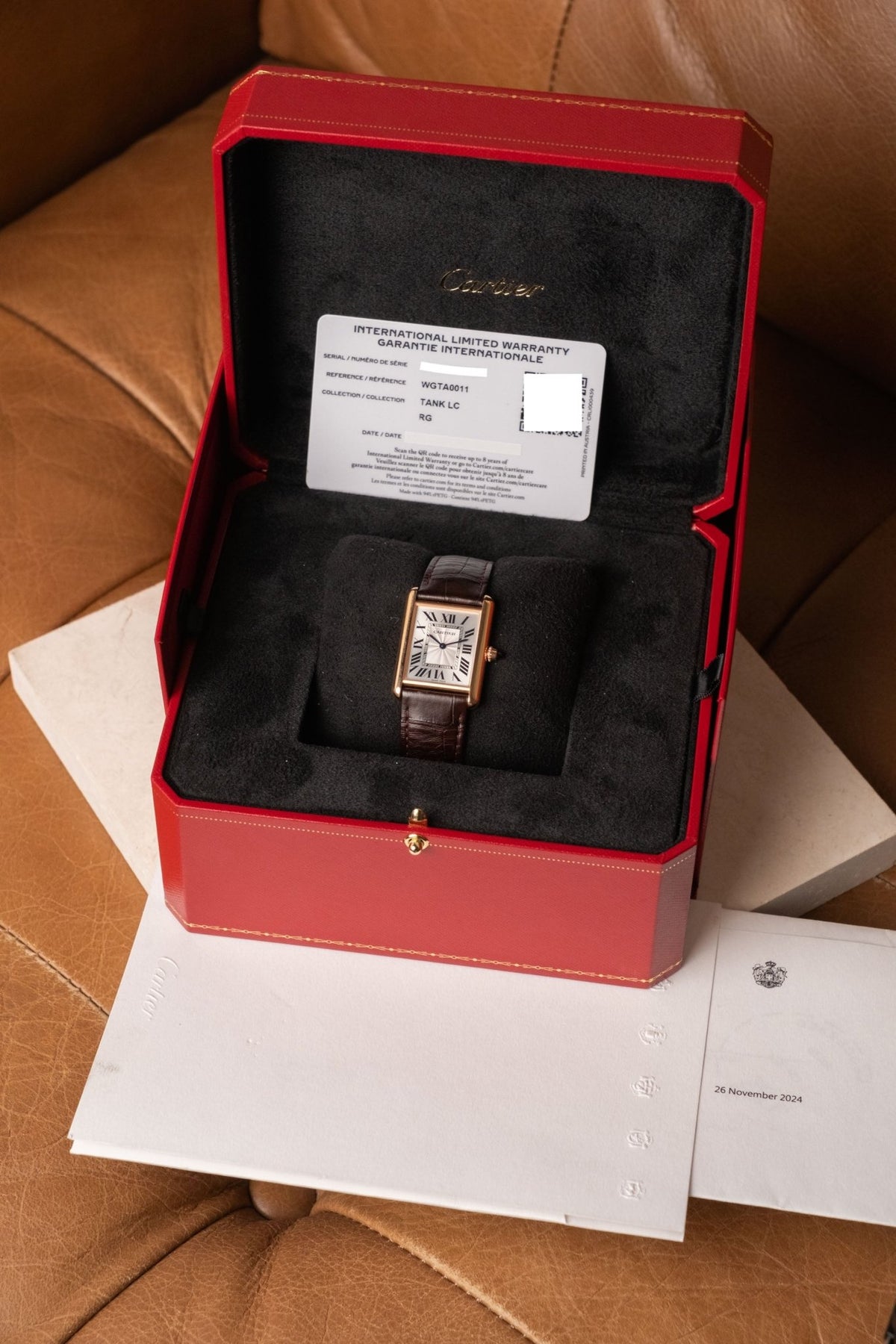 2024 Cartier Tank Louis LM Rose Gold Ref. WGTA0011 - Wristory