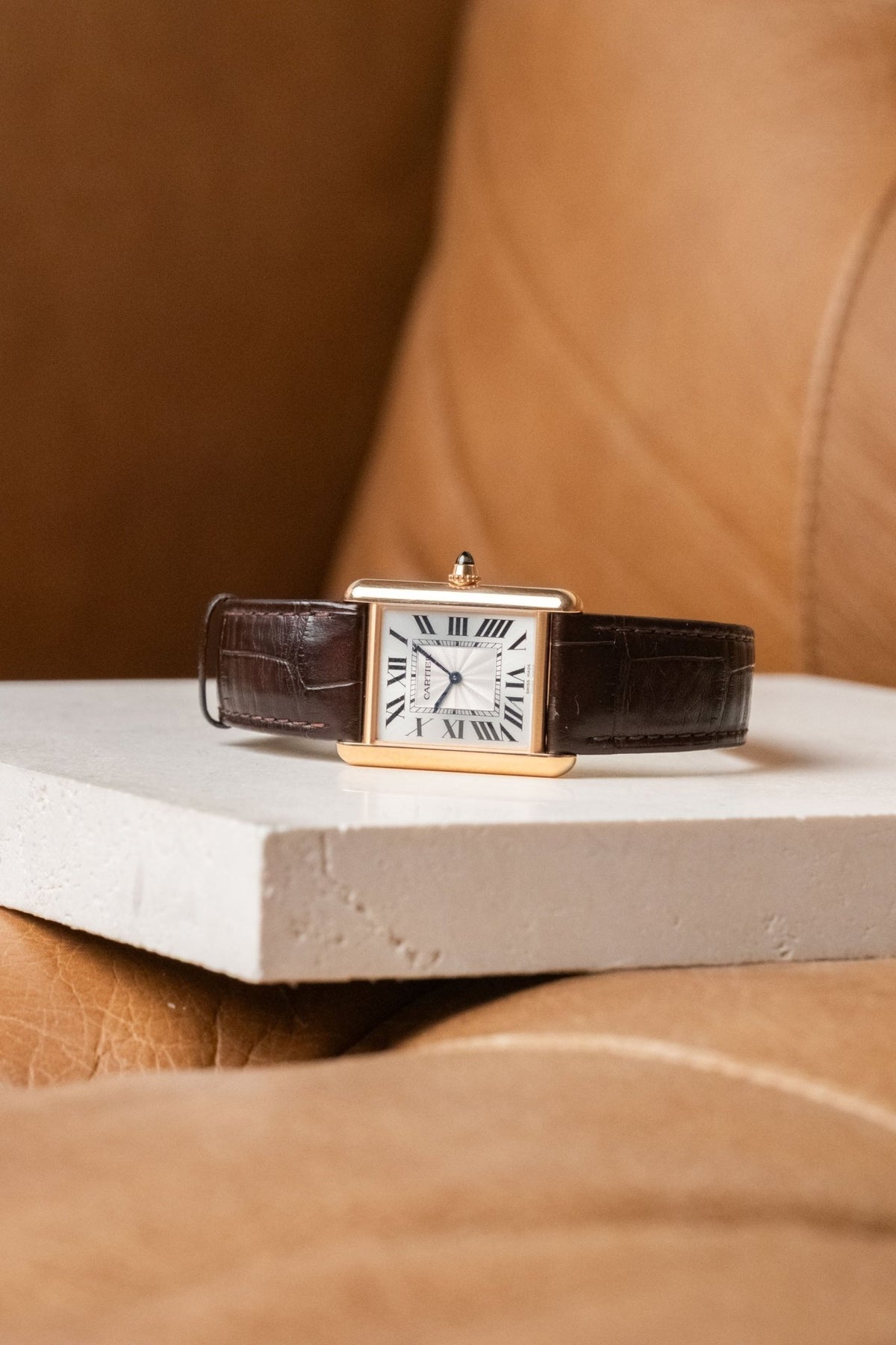 2024 Cartier Tank Louis LM Rose Gold Ref. WGTA0011 - Wristory