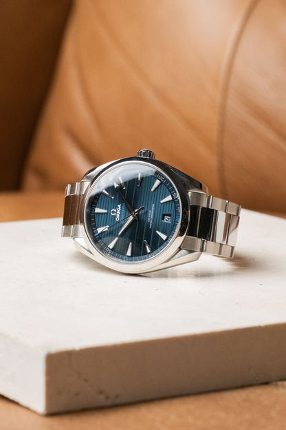 2024 Omega Aqua Terra "Blue Teak" Ref. 220.10.41.21.03.001 - Wristory