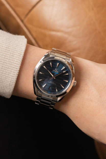 2024 Omega Aqua Terra Blue Teak Ref. 220.10.41.21.03.001 - Wristory