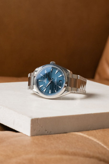 2024 Omega Aqua Terra Blue Teak Ref. 220.10.41.21.03.001 - Wristory