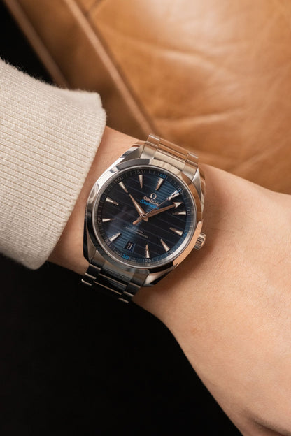 2024 Omega Aqua Terra Blue Teak Ref. 220.10.41.21.03.001 - Wristory